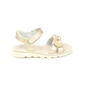 NEW L'AMOUR girl's leigh bow sandals in champange
